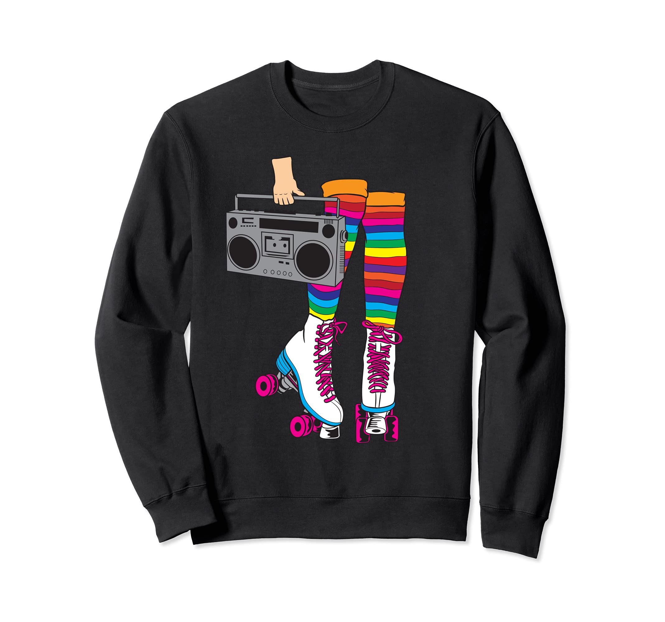 Rollerskates Funny 80S Roller Sweatshirt - Aesthetic Graphic for Adults - T-Shirt, Sweatshirt, Hoodie
