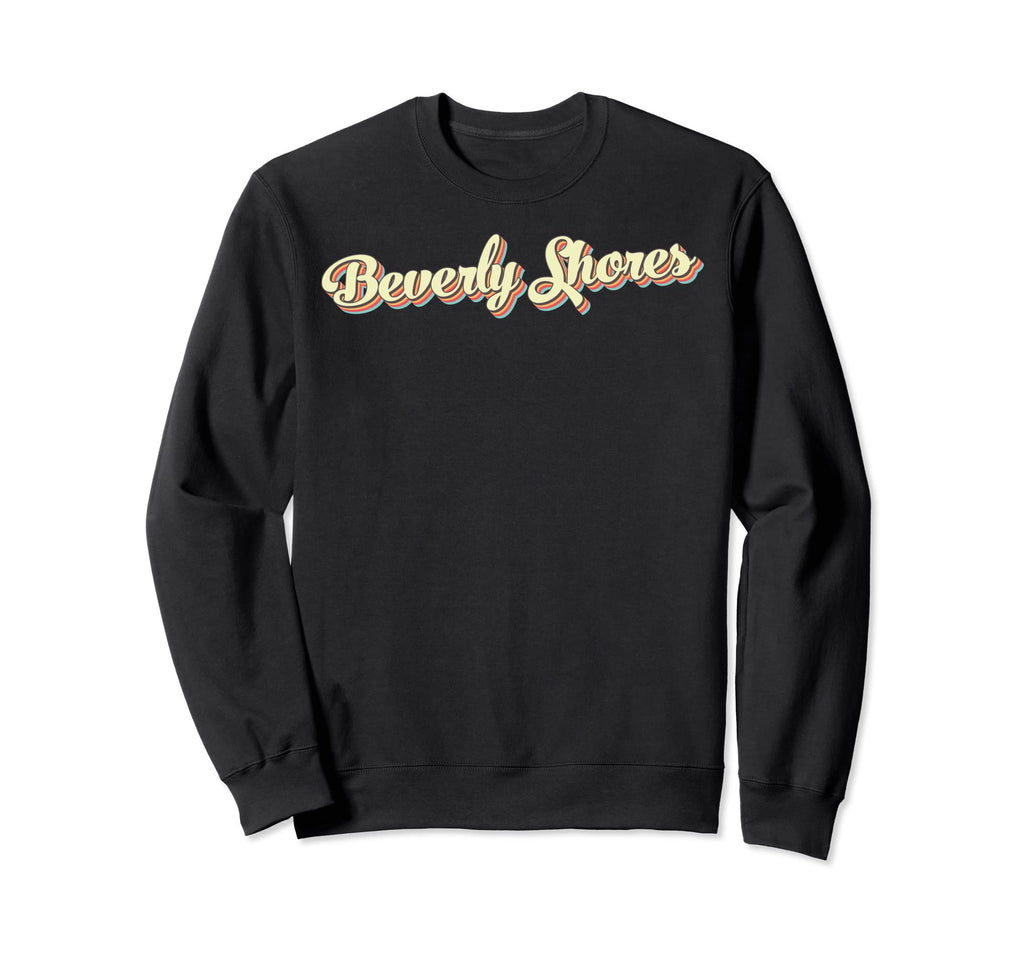Beverly Shores Art Baseball Font Sweatshirt - Novelty Apparel for Adults - T-Shirt, Sweatshirt, Hoodie