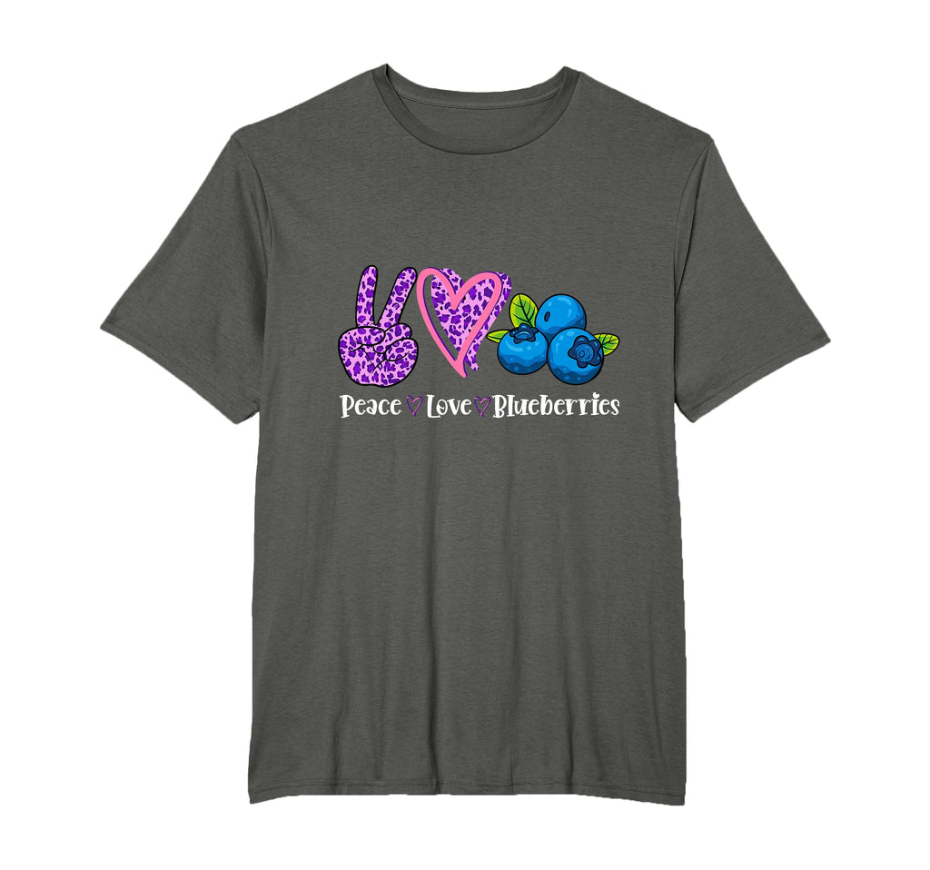 Peace Love Blueberries T-Shirt - Unique Graphic for Adults - T-Shirt, Sweatshirt, Hoodie
