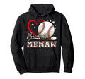 Baseball Memaw Family Matching Hoodie - Casual Everyday Wear Unisex - T-Shirt, Sweatshirt, Hoodie
