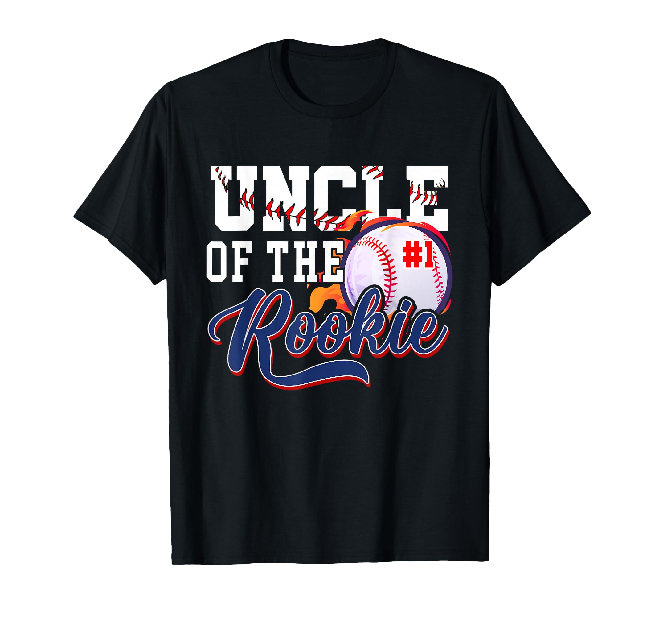 Uncle Rookie Year 1St Birthday Baseball T-Shirt - Custom Art Print Unisex - T-Shirt, Sweatshirt, Hoodie