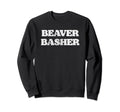 Beaver Basher Funny Distressed 80S Sweatshirt - Unique Graphic for Adults - T-Shirt, Sweatshirt, Hoodie