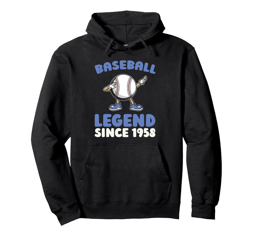 Born 1958 Baseballer Player Team Hoodie - Aesthetic Graphic for Adults - T-Shirt, Sweatshirt, Hoodie