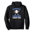 Born 1958 Baseballer Player Team Hoodie - Aesthetic Graphic for Adults - T-Shirt, Sweatshirt, Hoodie