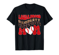 Loud Proud Baseball Mom Red Team Leopard T-Shirt - Graphic Print Unisex - T-Shirt, Sweatshirt, Hoodie