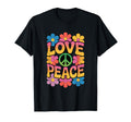Love And Peace Flower Power Art T-Shirt - Unique Graphic Men Women - T-Shirt, Sweatshirt, Hoodie