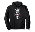 Horror Anime Goth Oni Mask Creepy Hoodie - Graphic Print for Adults - T-Shirt, Sweatshirt, Hoodie