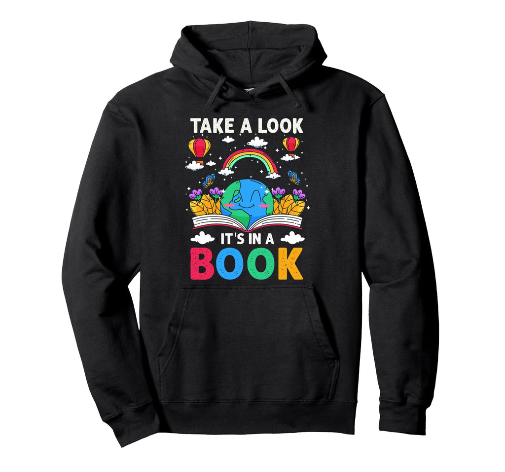 Take Its Book Reading Rainbow Hoodie - Trendy Graphic Unisex - T-Shirt, Sweatshirt, Hoodie