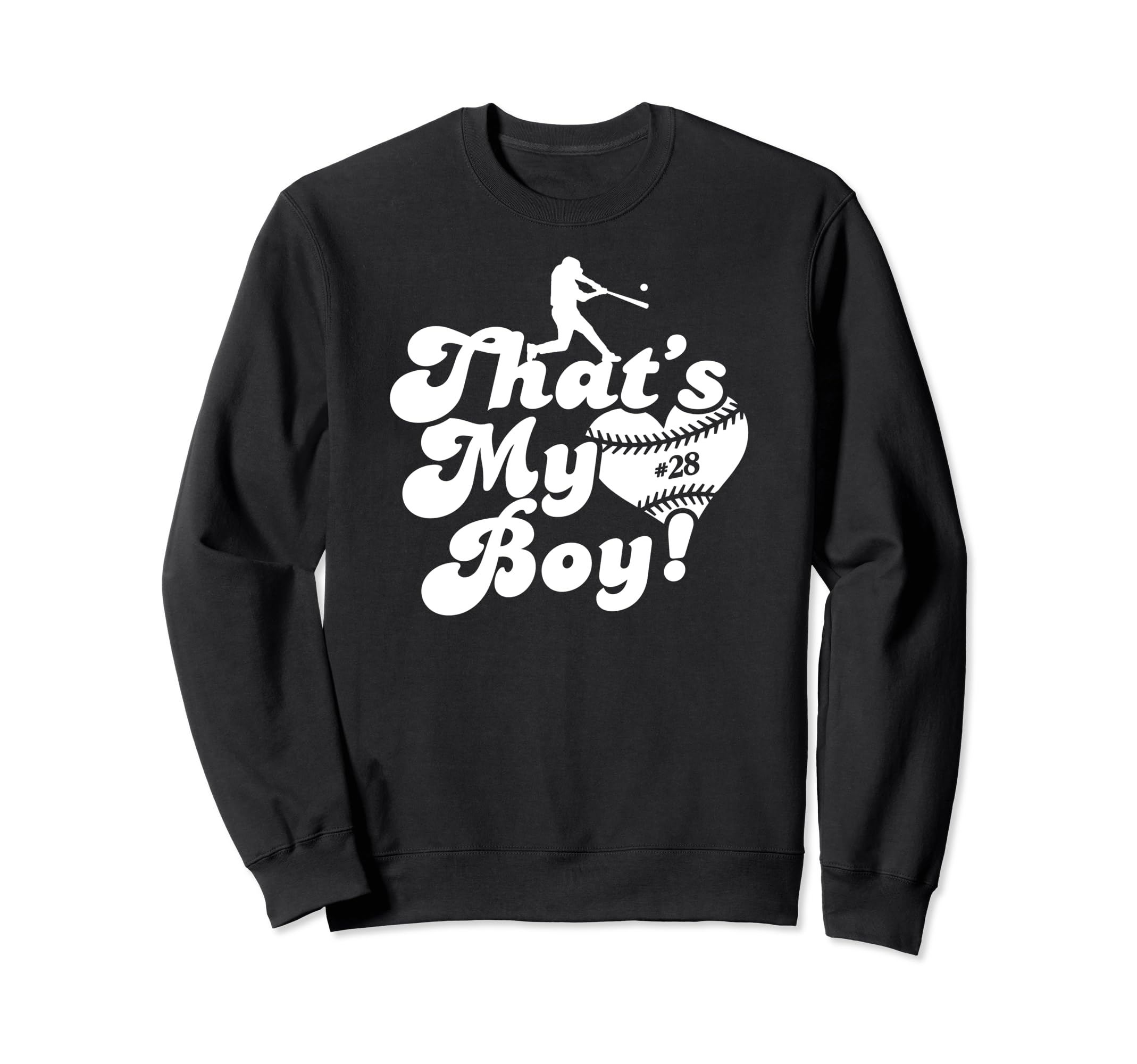 Thats My 28 Baseball Mom Sweatshirt - Fun Novelty Design for Adults - T-Shirt, Sweatshirt, Hoodie