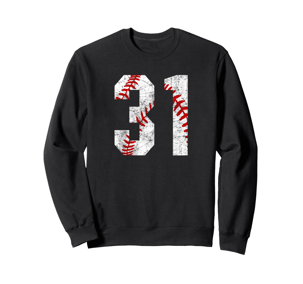 Baseball Mom 31 Jersey Baseball Sweatshirt - Unique Graphic Men Women - T-Shirt, Sweatshirt, Hoodie