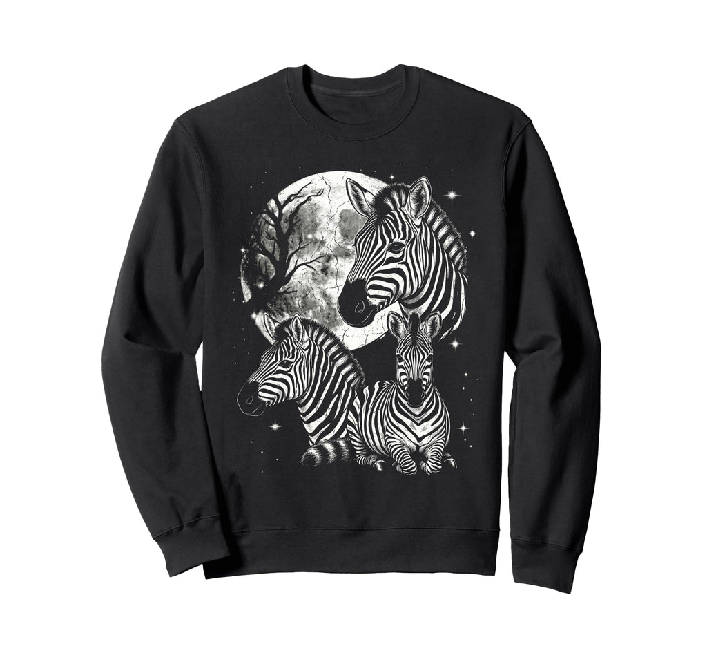 Zebra 90S Aesthetic Y2K Zebra Sweatshirt - Fun Novelty Design Unisex - T-Shirt, Sweatshirt, Hoodie