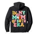 My Mom Both Era Groovy Baseball Hoodie - Minimalist Print for Adults - T-Shirt, Sweatshirt, Hoodie
