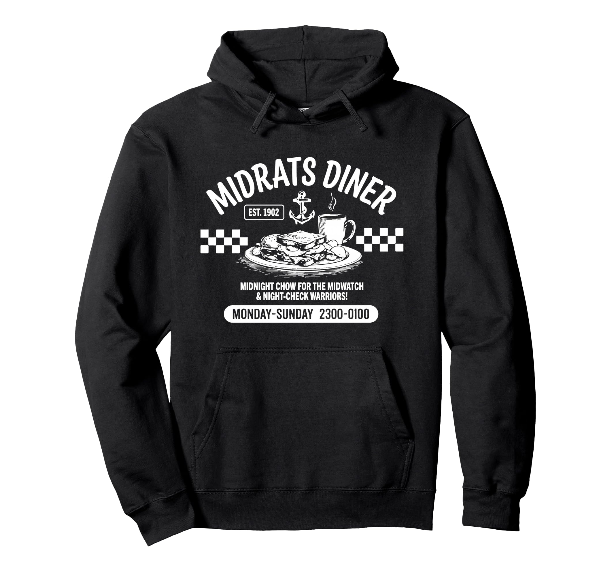 Midrats Diner Funny Sailor Hoodie - Graphic Print Unisex - T-Shirt, Sweatshirt, Hoodie