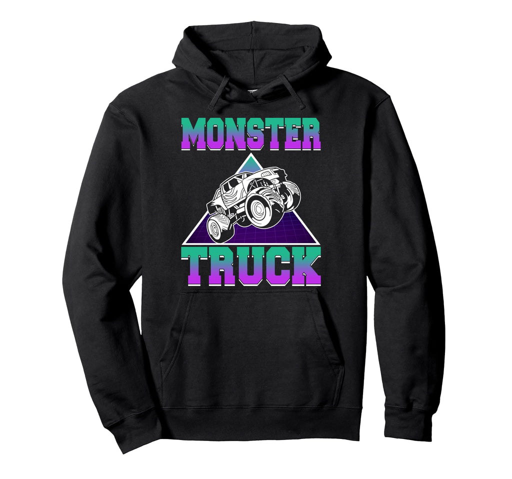 Vaporwave Aesthetic Monster Truck Offroad Hoodie - Trendy Graphic Unisex - T-Shirt, Sweatshirt, Hoodie