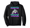 Vaporwave Aesthetic Monster Truck Offroad Hoodie - Trendy Graphic Unisex - T-Shirt, Sweatshirt, Hoodie