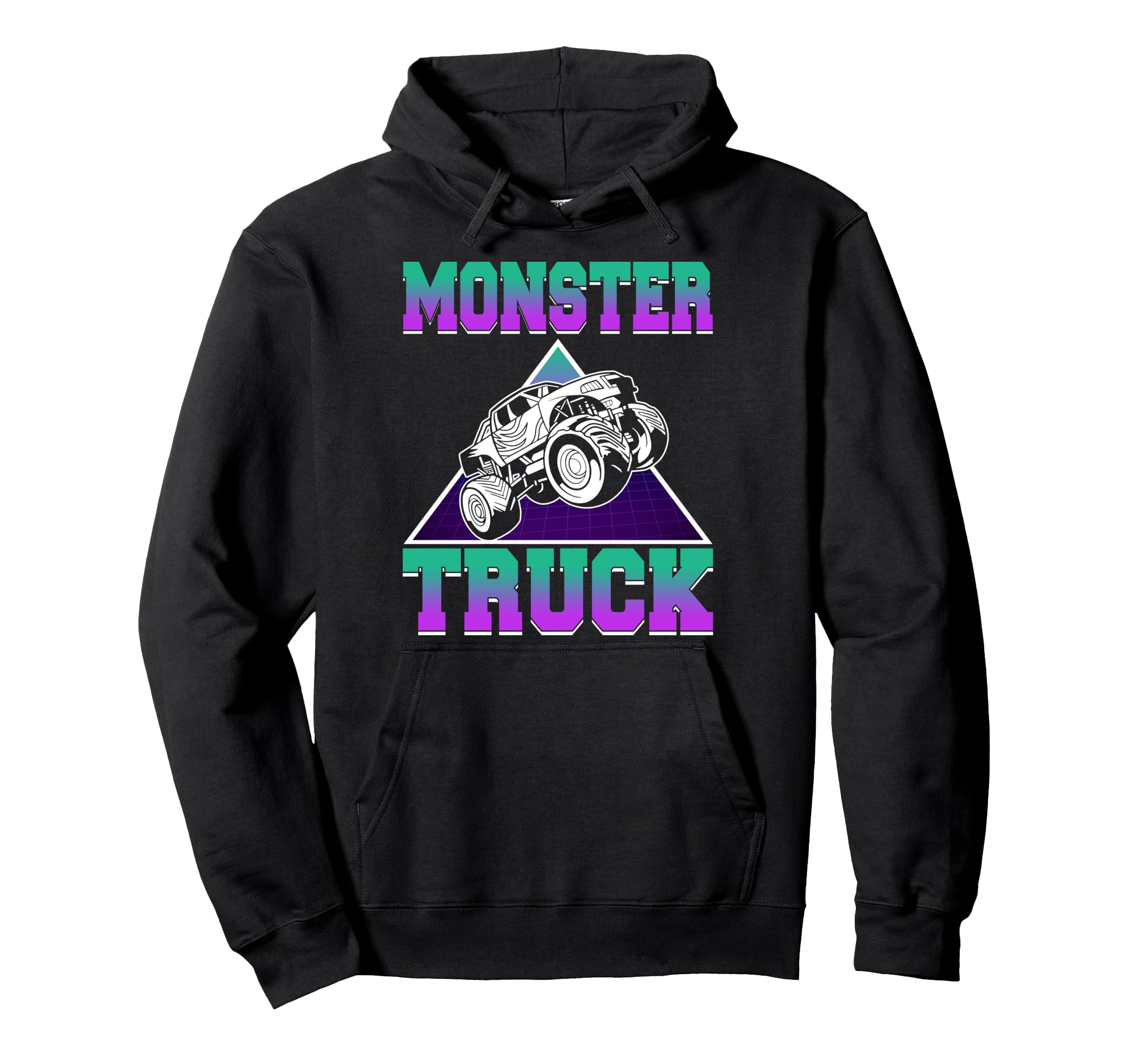Vaporwave Aesthetic Monster Truck Offroad Hoodie - Trendy Graphic Unisex - T-Shirt, Sweatshirt, Hoodie