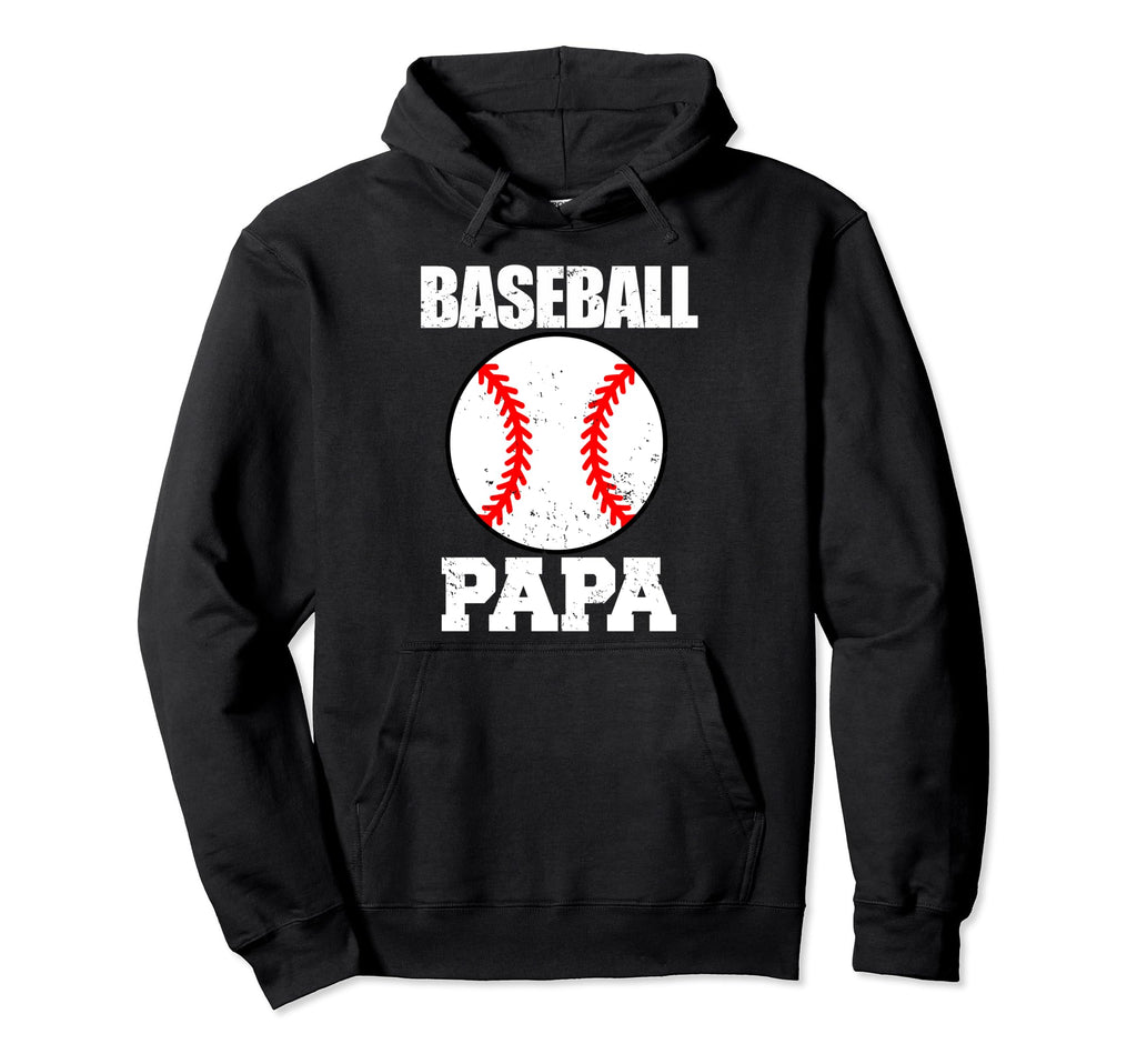 Baseball Papa Funny Baseball Player Hoodie - Novelty Apparel for Adults - T-Shirt, Sweatshirt, Hoodie