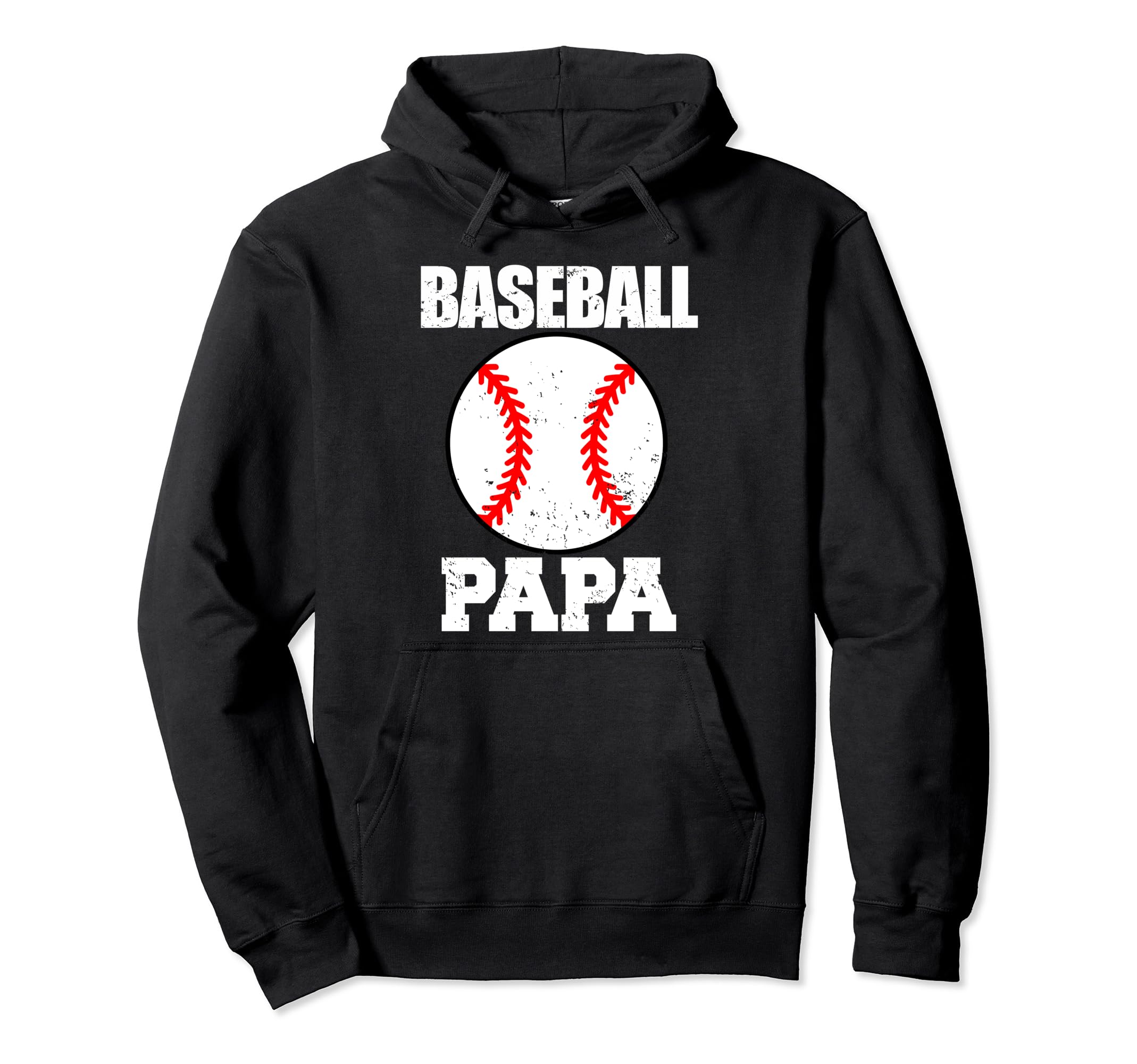 Baseball Papa Funny Baseball Player Hoodie - Novelty Apparel for Adults - T-Shirt, Sweatshirt, Hoodie