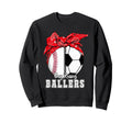 Busy Raising Ballers Baseball Sweatshirt - Minimalist Print Men Women - T-Shirt, Sweatshirt, Hoodie