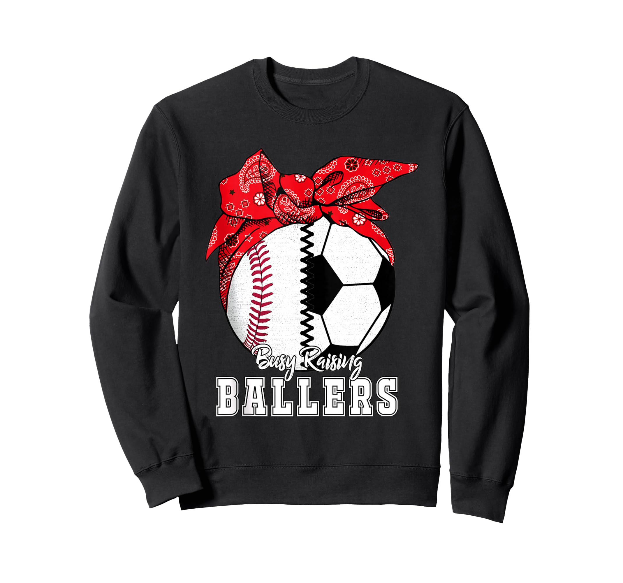 Busy Raising Ballers Baseball Sweatshirt - Minimalist Print Men Women - T-Shirt, Sweatshirt, Hoodie