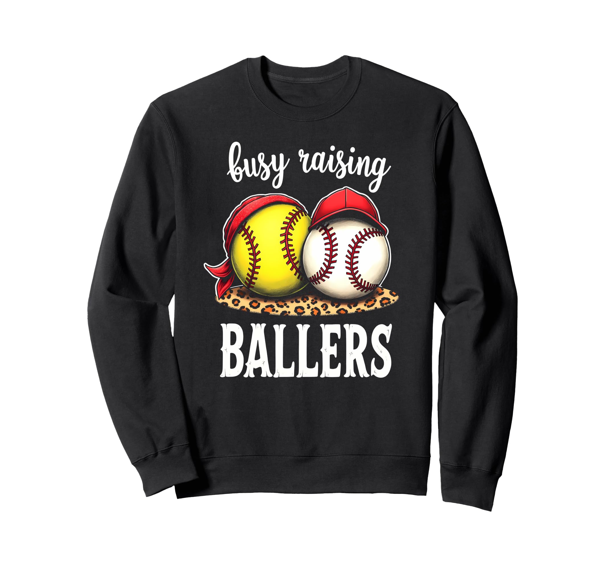 Excited Busy Raising Ballers Sweatshirt - Custom Art Print Men Women - T-Shirt, Sweatshirt, Hoodie