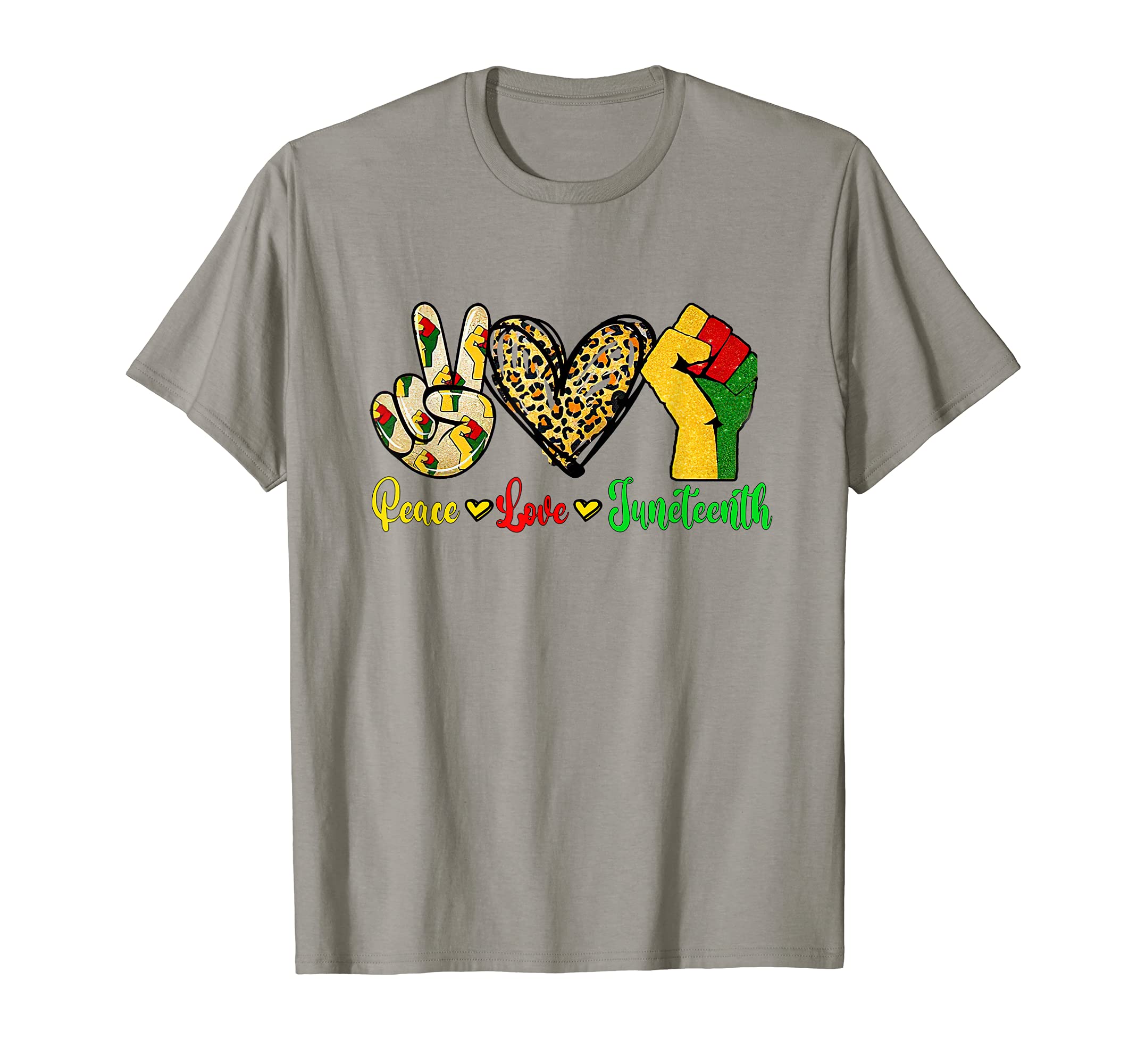 Peace Love Juneteenth Hoodie - Fun Novelty Design Unisex - T-Shirt, Sweatshirt, Hoodie