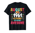Since August 1961 63 Years Being T-Shirt - Aesthetic Graphic for Adults - T-Shirt, Sweatshirt, Hoodie