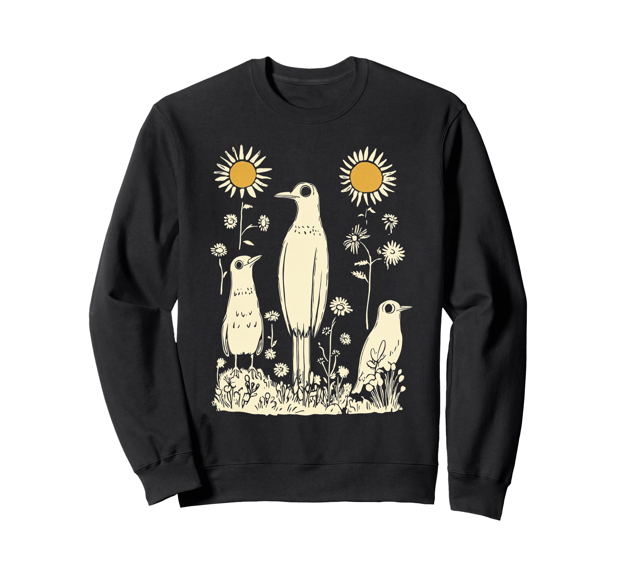 Boho Birds Sweatshirt - Aesthetic Graphic for Adults - T-Shirt, Sweatshirt, Hoodie