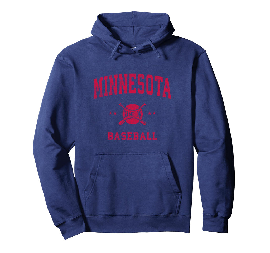 Minnesota Baseball Throwback Hoodie - Trendy Graphic Unisex - T-Shirt, Sweatshirt, Hoodie