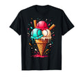 Baseball Ice Cream Summer Baseball T-Shirt - Trendy Graphic for Adults - T-Shirt, Sweatshirt, Hoodie