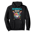 Baseball Dad Ice Cream Drip Crossed Hoodie - Aesthetic Graphic Men Women - T-Shirt, Sweatshirt, Hoodie