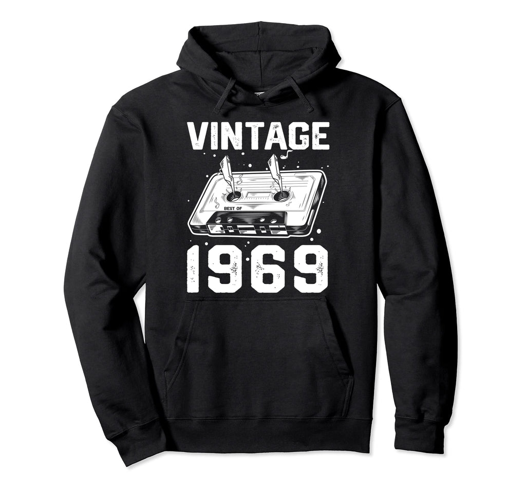 Birthday Best 1969 Bday 1969 Cassette Hoodie - Streetwear Style for Adults - T-Shirt, Sweatshirt, Hoodie