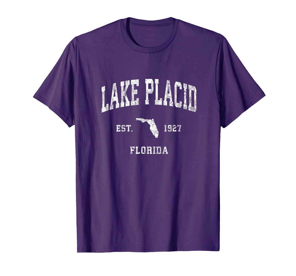 Lake Placid Florida Fl Athletic Sports T-Shirt - Graphic Print Unisex - T-Shirt, Sweatshirt, Hoodie