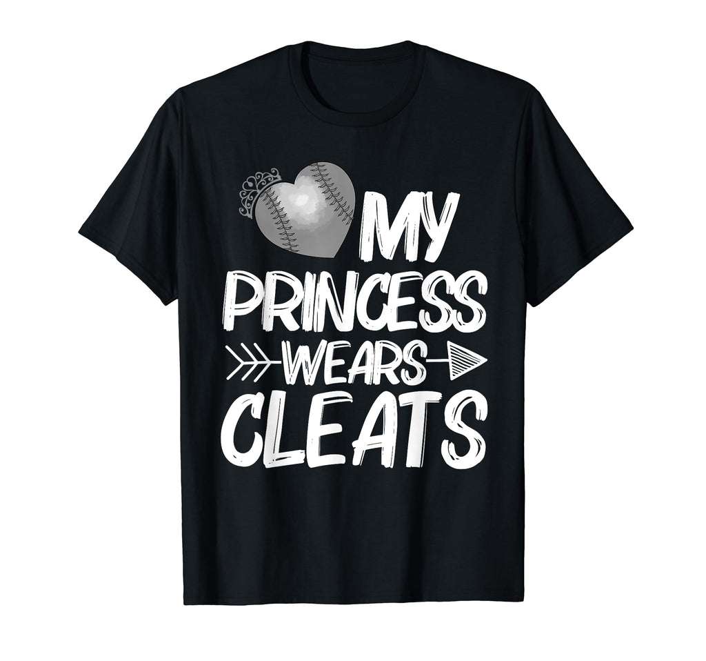 Funny My Princess Wears Cleats Gift T-Shirt - Trendy Graphic Men Women - T-Shirt, Sweatshirt, Hoodie