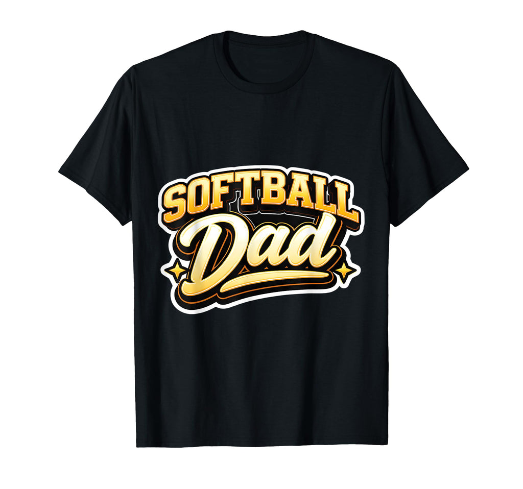 Softball Dad Proud Father Daughter Player T-Shirt - Unique Graphic Unisex - T-Shirt, Sweatshirt, Hoodie