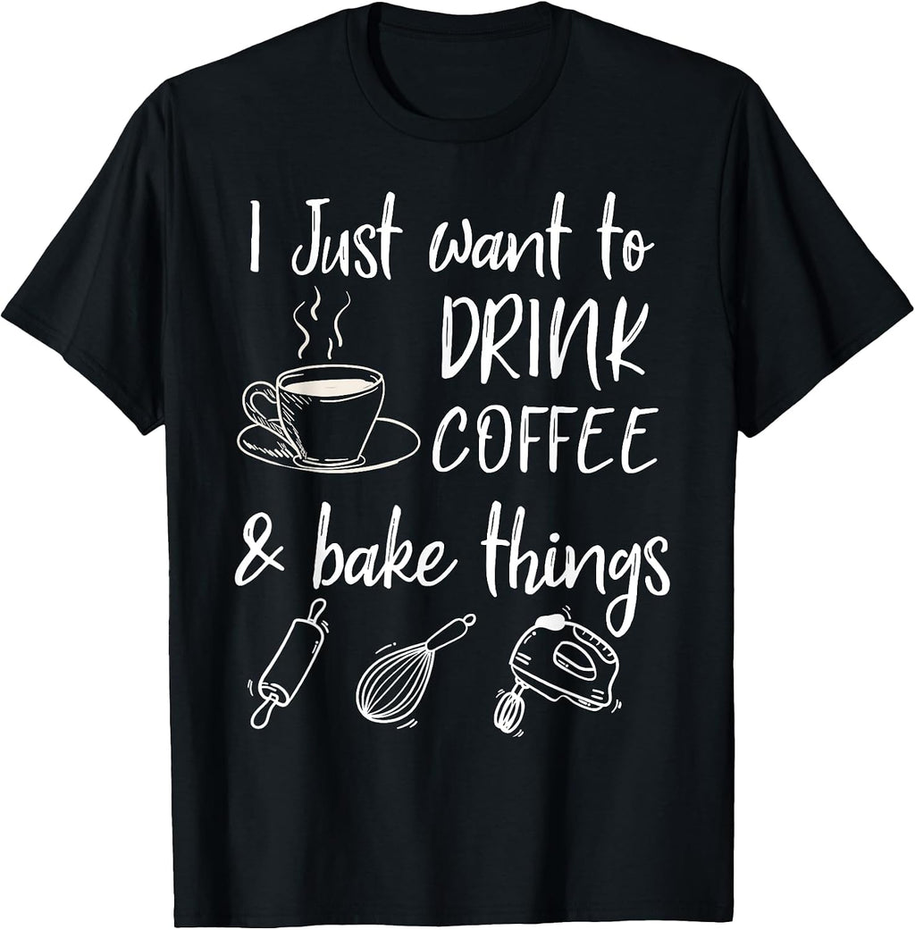 Baking Coffee Lover Novelty By AZ - Adult & Kids T-Shirts, Sweatshirts & Hoodies apparel design preview 1