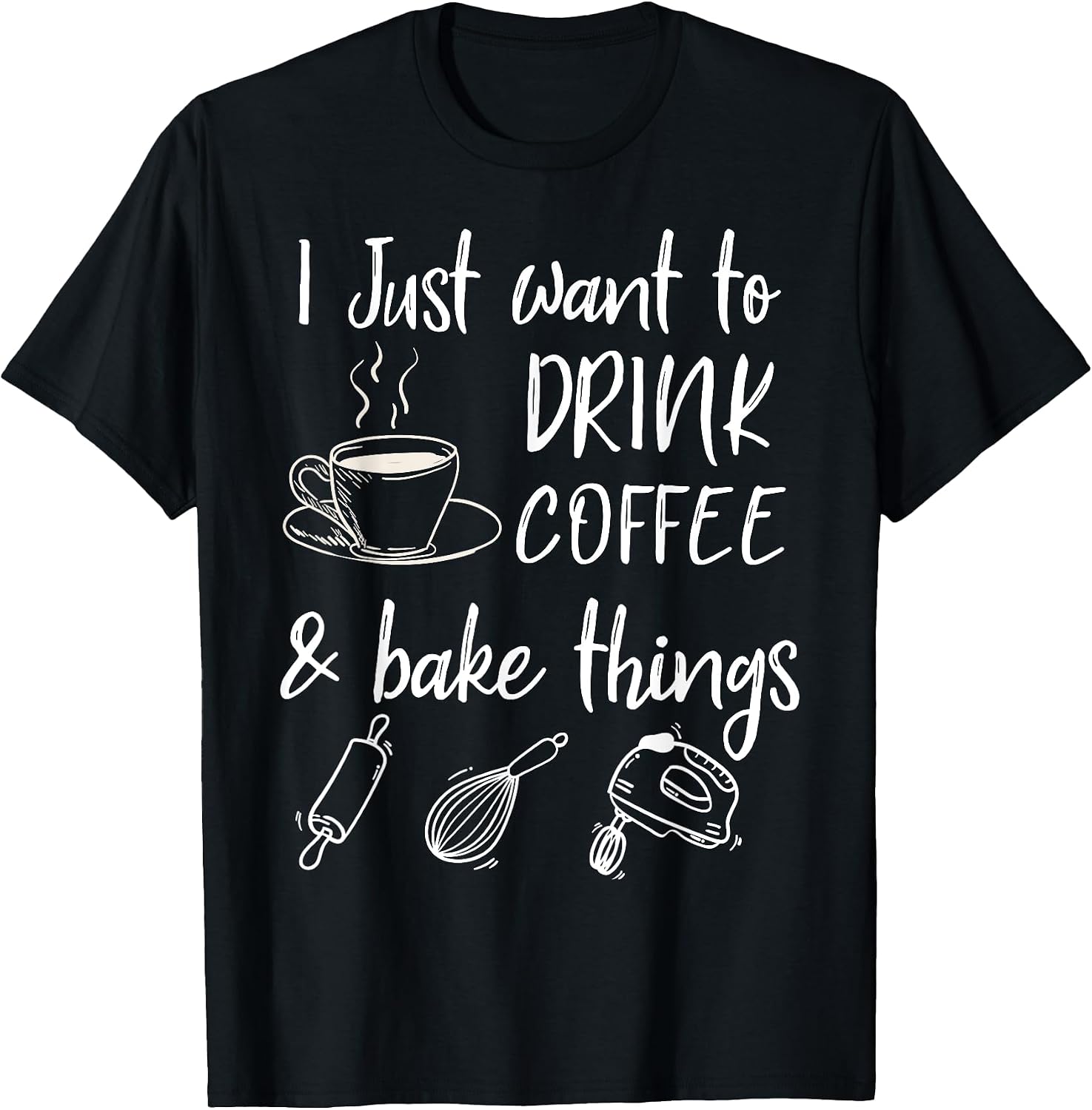 Baking Coffee Lover Novelty By AZ - Adult & Kids T-Shirts, Sweatshirts & Hoodies apparel design preview 1