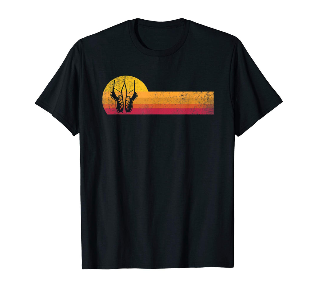 Irish Dance Silhouette Sunset Gift T-Shirt - Custom Art Print Unisex - T-Shirt, Sweatshirt, Hoodie