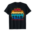 75 Years Old August 1948 Distressed T-Shirt - Trendy Graphic Men Women - T-Shirt, Sweatshirt, Hoodie