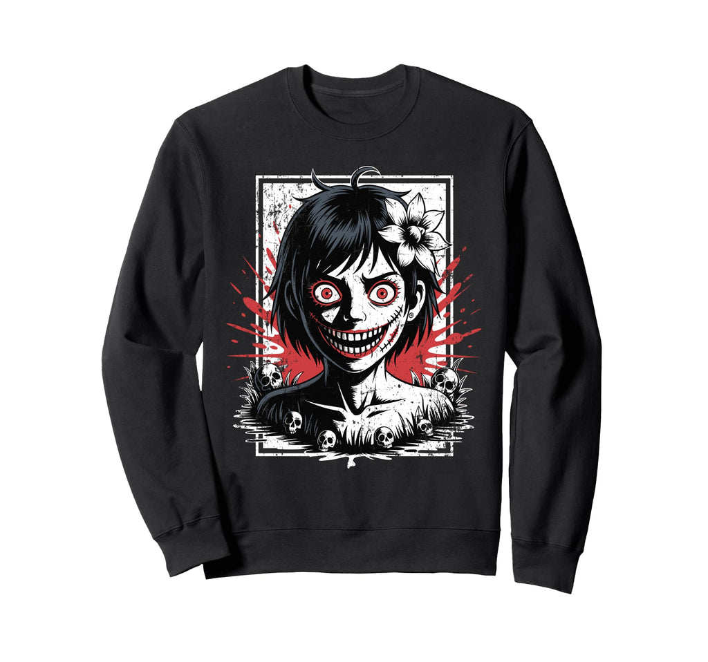Japanese Horror Anime Manga Japan Sweatshirt - Aesthetic Graphic Unisex - T-Shirt, Sweatshirt, Hoodie