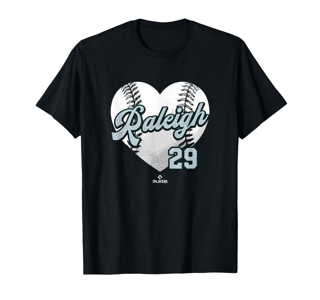 Baseball Heart Cal Raleigh Seattle Mlbpa T-Shirt - Streetwear Style Unisex - T-Shirt, Sweatshirt, Hoodie