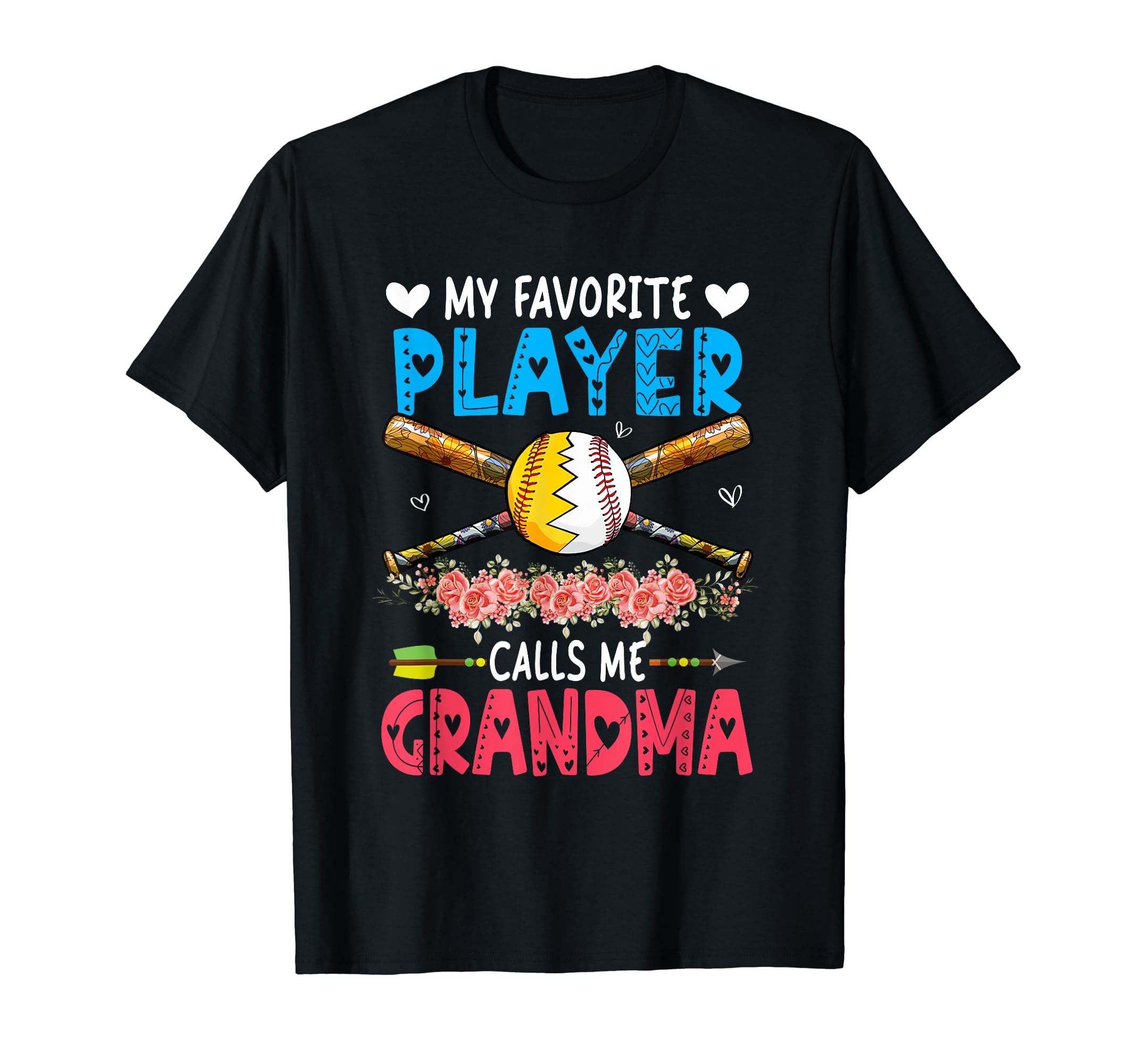 Favorite Player Calls Me Grandma T-Shirt - Custom Art Print Men Women - T-Shirt, Sweatshirt, Hoodie