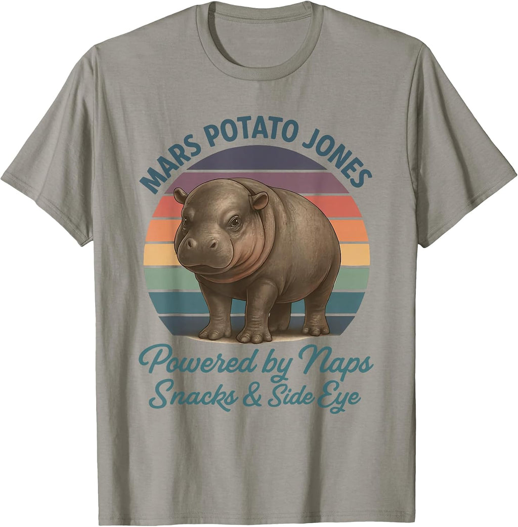 Mars Potato Jones Naps Snacks Side Eye - Adult & Kids T-Shirts, Sweatshirts & Hoodies apparel design preview 1