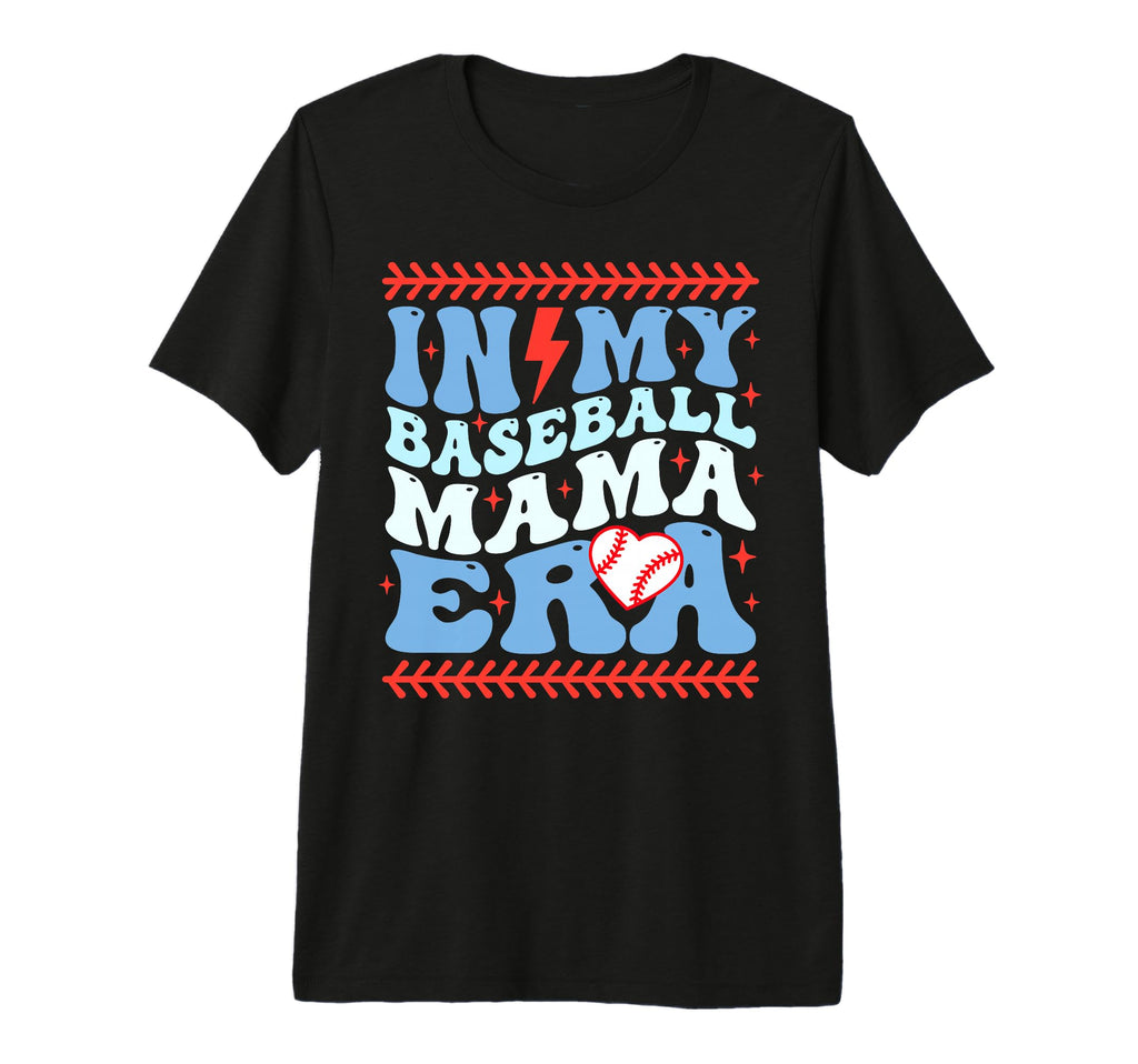 My Baseball Mama Era Groovy Baseball T-Shirt - Novelty Apparel Men Women - T-Shirt, Sweatshirt, Hoodie