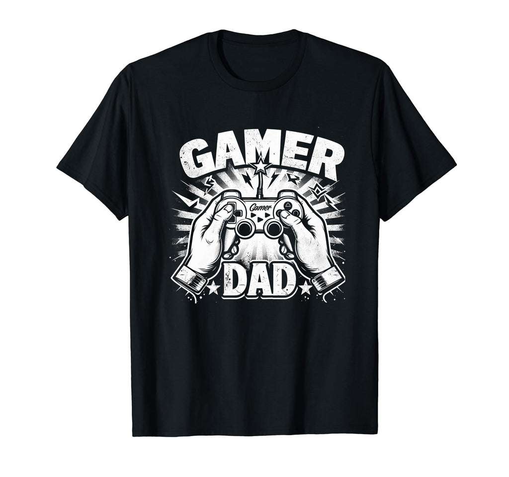Gamer Dad Game Controller Gaming T-Shirt - Minimalist Print for Adults - T-Shirt, Sweatshirt, Hoodie