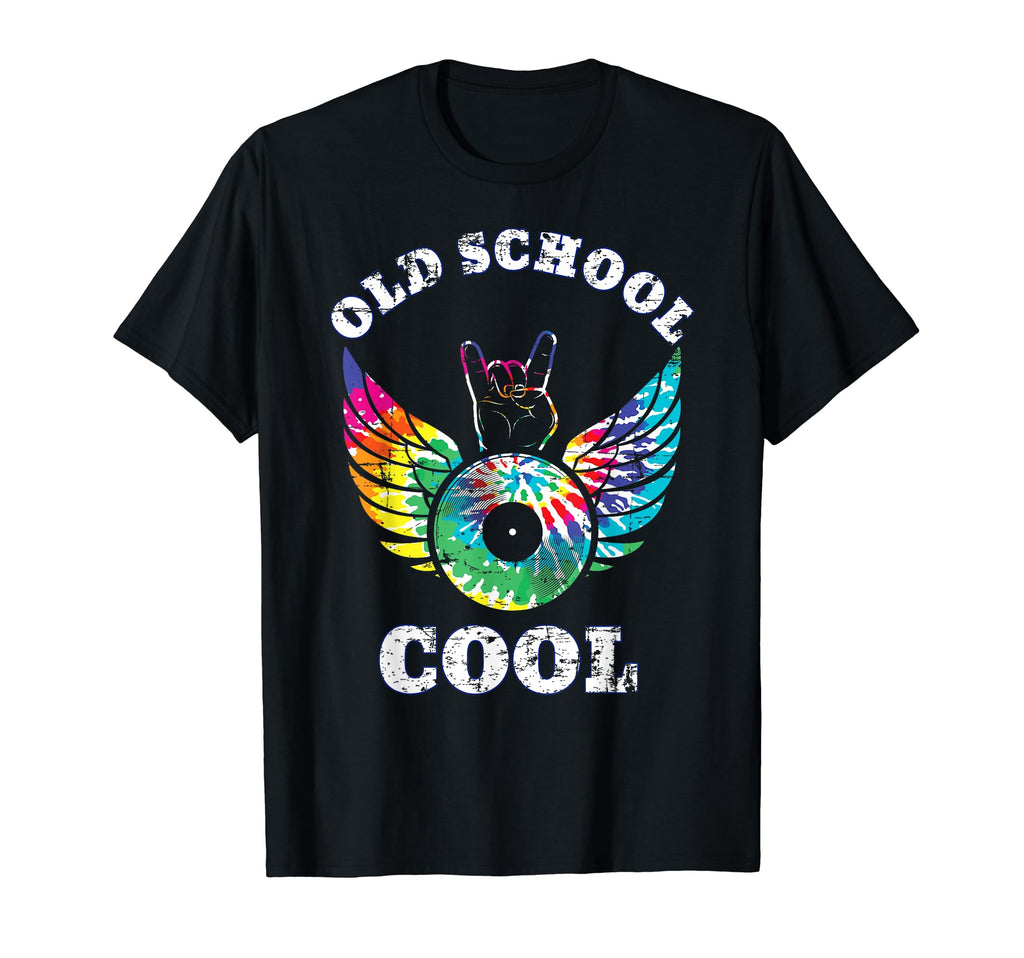 Rock Distressed Funny Old School T-Shirt - Custom Art Print Unisex - T-Shirt, Sweatshirt, Hoodie