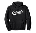 Orlando Florida Script 1970S White Text Hoodie - Aesthetic Graphic Unisex - T-Shirt, Sweatshirt, Hoodie