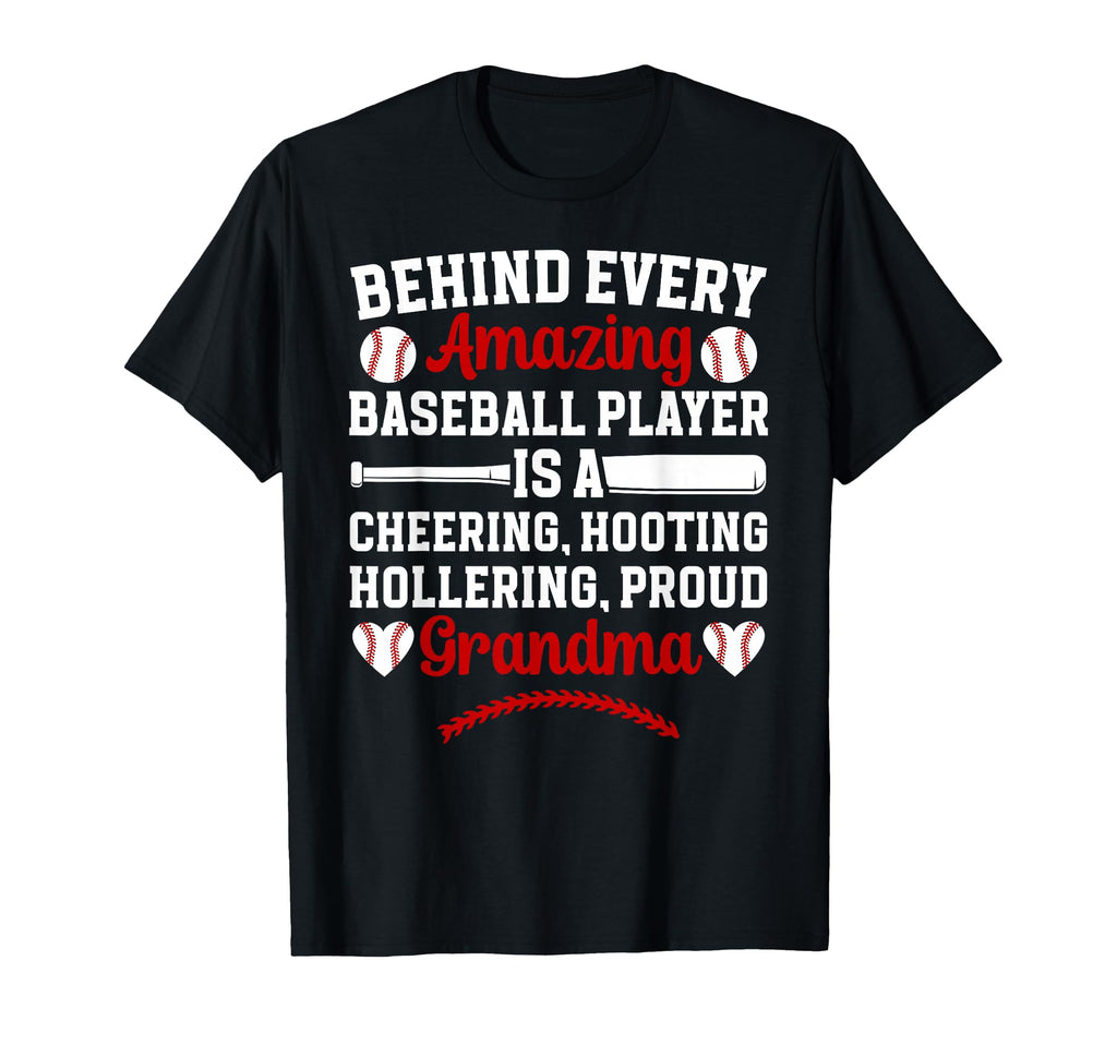 Proud Grandma Baseball Player Grandma T-Shirt - Streetwear Style Unisex - T-Shirt, Sweatshirt, Hoodie