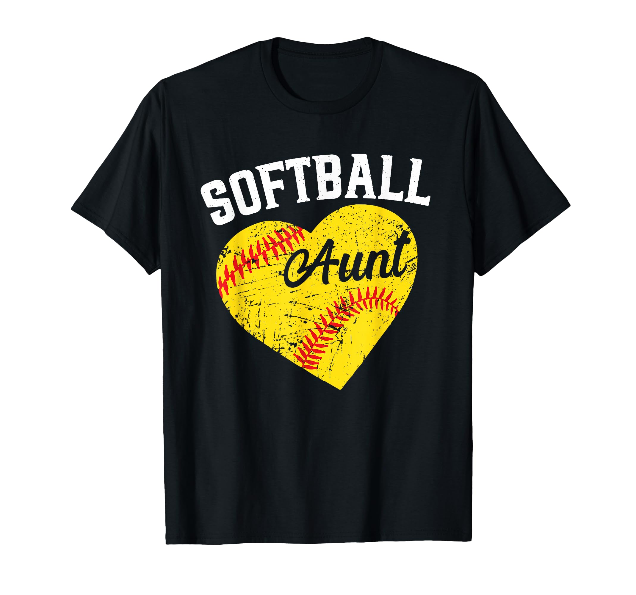 Ball Aunt Heart Softball T-Shirt - Streetwear Style Men Women - T-Shirt, Sweatshirt, Hoodie