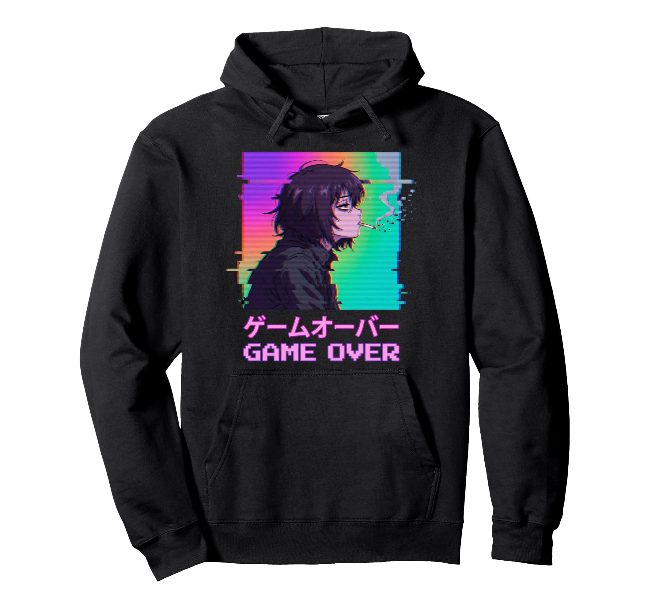 Indie Old Aesthetic Vaporwave Sad Anime Hoodie - Minimalist Print Unisex - T-Shirt, Sweatshirt, Hoodie